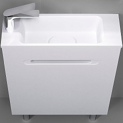 Madera Мебельная раковина Modul 60 глянцевый белый – фотография-2