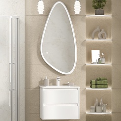 Brevita Мебель для ванной Riva 60 подвесная белая – фотография-1