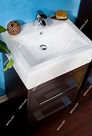Бриклаер Мебель для ванной Чили 55 венге – фотография-6