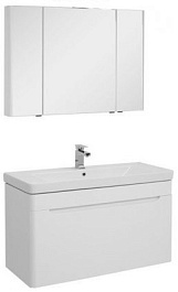 Aquanet Тумба с раковиной София 105 белая – фотография-2