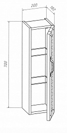 Бриклаер Мебель для ванной Лофт 80 – фотография-11