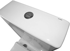 Azario Унитаз-компакт Mirada S AZ-1288A безободковый с бачком с сиденьем микролифт белый – фотография-15