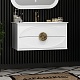 Opadiris Мебель для ванной Ибица 90 подвесная белая/золото – фотография-19