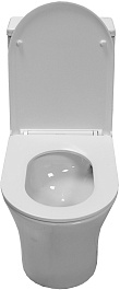 Azario Унитаз-моноблок Vally AZ-80687 безободковый с бачком с сиденьем микролифт белый – фотография-7
