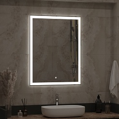 Continent Зеркало Mercury Standart Led 700x900 – фотография-8