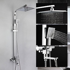 Frap Душевая стойка F2420 хром – фотография-3