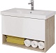 Dreja Мебель для ванной Perfecto 90 подвесная белая/дуб эврика – картинка-25