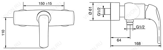 Jacob Delafon Смеситель Nateo E71253-CP – фотография-2
