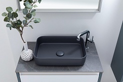 Allen Brau Мебельная накладная раковина Fantasy 50 4.11021.AN антрацит – фотография-5