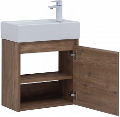 Aquanet Мебель для ванной Nova Lite 50 подвесная дуб рустикальный – фотография-8
