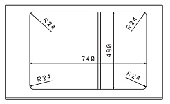 Florentina Мойка гранитная Таис 760 с крылом бежевый – фотография-3