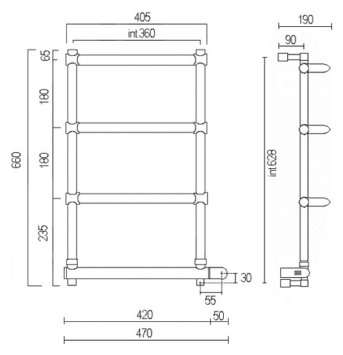 Margaroli Полотенцесушитель Luna 532-4C – фотография-2