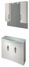 Какса-а Мебель для ванной Каприз 105, 3 внутренних ящика – фотография-1