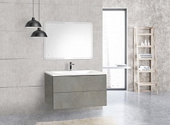 Cezares Мебель для ванной Premier-HPL  EST 100 Cemento Struttura, BTN – фотография-10