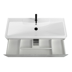 BelBagno Тумба под раковину Albano 120 подвесная Cemento Verona Grigio – фотография-5