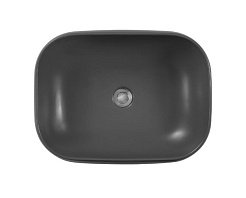 Aquatek Накладная раковина 56/42 AQ5526-MG матовая серая – фотография-2