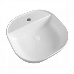 Teymi Раковина накладная в ванную Solli 40 белая с полочкой под смеситель T50207 – фотография-2