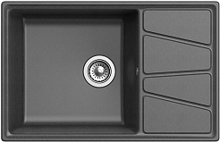 Granfest Мойка кухонная GF-V780L графит – фотография-2