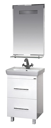 Misty Тумба с раковиной Елена 50 белая – картинка-3