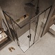 Grossman  Душевой уголок Galaxy 110x100x195 профиль черный матовый стекло прозрачное – фотография-17