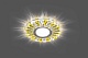 Feron Светильник встраиваемый CD901 с LED-подсветкой, прозрачный/желтый – фотография-4