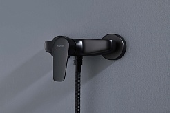 Aquatek Смеситель для душа Бетта AQ1160MB матовый черный – фотография-2