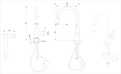 Bravat Смеситель для кухни Rhein F7460564CP-ENG хром – фотография-2