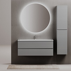 Sancos Тумба с раковиной Folk 120 ergraut soft раковина – фотография-7