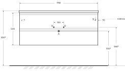 BelBagno Тумба под раковину Albano 120 подвесная Rovere Vintage Bianco – фотография-8