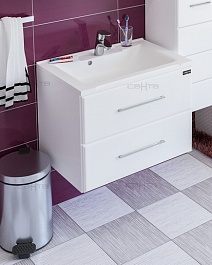 СанТа Тумба с раковиной Омега 65 подвесная – фотография-2