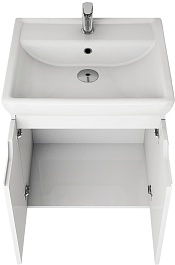Dreja Мебель для ванной Q (D) 55 подвесная белая – фотография-8