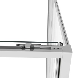Vincea Душевой уголок Slim Soft 100x80 VSR-1SS8010CL профиль хром стекло прозрачное – фотография-5