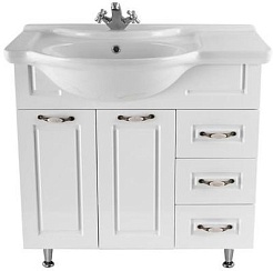 Водолей Тумба с раковиной Капри 90 R (правое крыло) – фотография-1