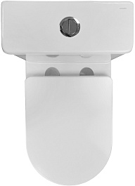 Azario Унитаз-моноблок Terni AZ-8618T безободковый с бачком с сиденьем микролифт белый – фотография-7