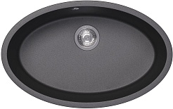 Florentina Мойка кухонная Вега Овал 770 черная – фотография-1