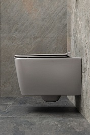 Allen Brau Унитаз подвесной Liberty 4.33007.AN антрацит с крышкой 4.33008.AN – фотография-10