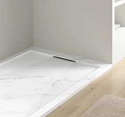 Esbano Душевой поддон Luxe ESP-LM128CB белый мрамор – фотография-4