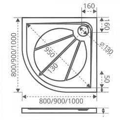 Good Door  Поддон для душа Эклипс 80x80 – фотография-2