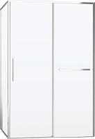 Vincea Душевой уголок Slim Soft 100x100 VSR-1SS1010CL профиль хром стекло прозрачное
