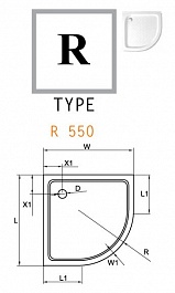 Cezares Душевой поддон TRAY-A-R-90-550-15-W – фотография-2