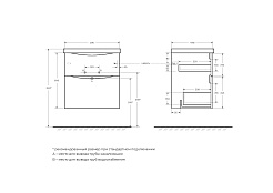 BelBagno Тумба с раковиной Marino-H60 60 Bianco Lucido – фотография-10