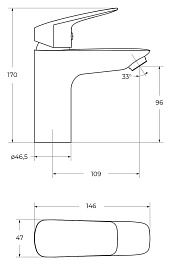 BelBagno Смеситель для раковины Due DUE-LVM-CRM-W0 хром – фотография-4