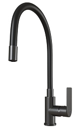 Mixline Смеситель для кухни 35k ML33-098GR "City Graphite" графит – фотография-2