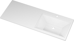 Misty Мебель для ванной с раковиной под стиральную машину Ингрид 120 R белая – фотография-9