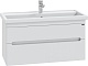 СанТа Мебель для ванной Лондон 100 подвесная 2 ящика белая – фотография-16