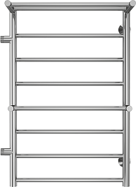 Terminus Полотенцесушитель водяной Анкона П8 500x800 БП500 левый с полкой хром – фотография-1