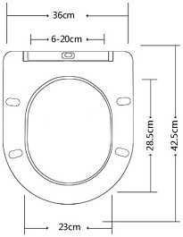 Esbano Сиденье для унитаза Azalea/Clavel черное матовое – фотография-6