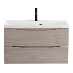 BelBagno Тумба с раковиной Marino 80 подвесная Rovere Grigio – фотография-2