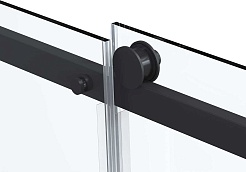 Vincea Душевой уголок Como Soft 120x80 VSR-1CS8012CLB профиль черный стекло прозрачное – фотография-7
