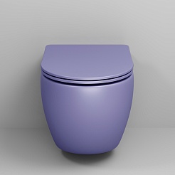 Grossman Унитаз подвесной Color GR-4411LIMS фиолетовый матовый – фотография-4